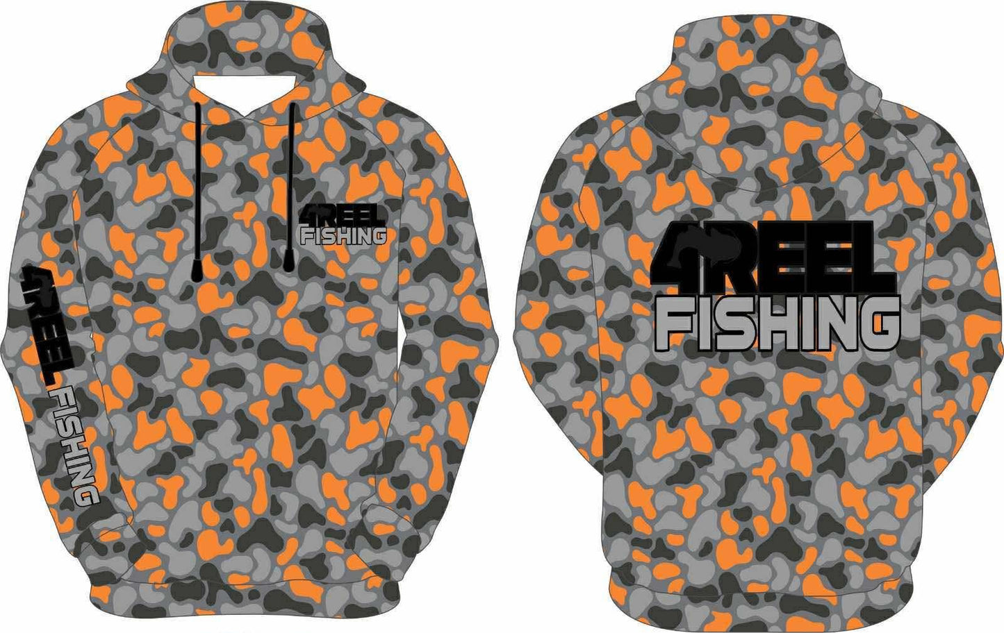 4REEL Polyester Hoodie - River Blaze Camo