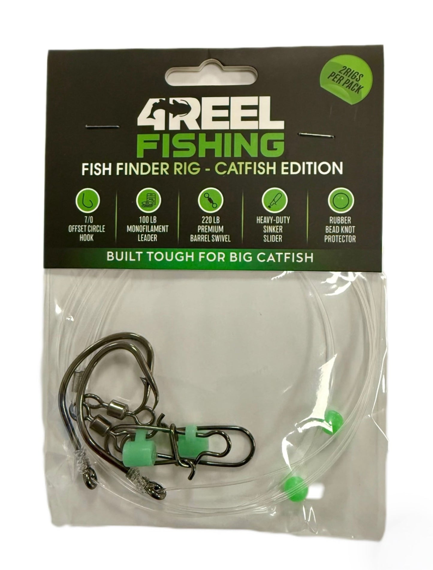 4REEL Fish Finder Rig - Catfish Edition (Size 7/0) (2 Pack)