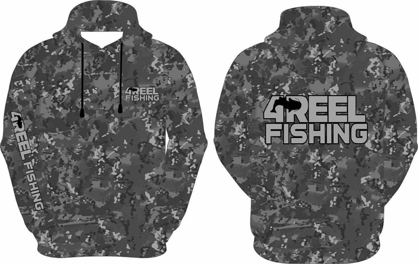 4REEL Polyester Hoodie - Winter Tide Camo