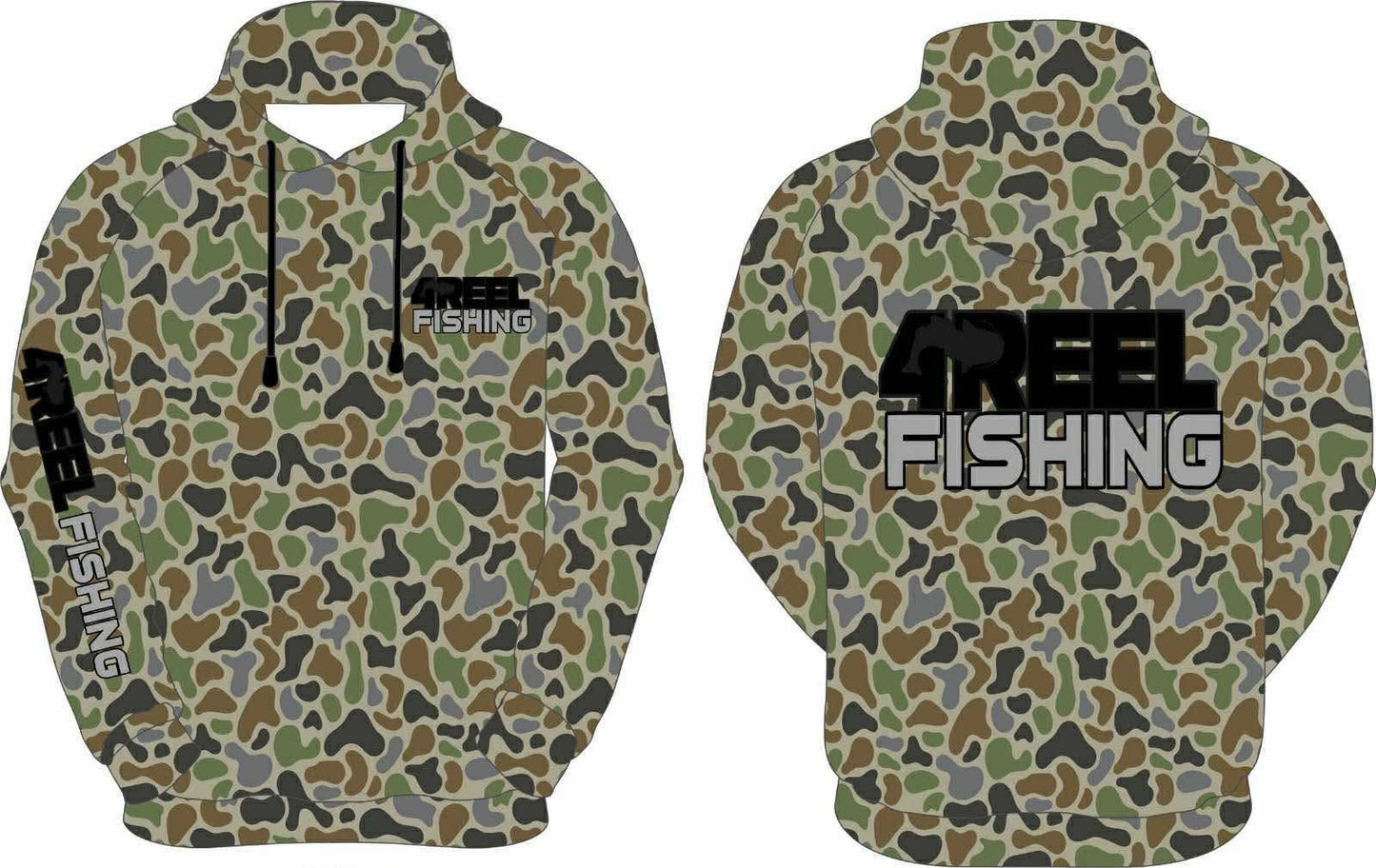 4REEL Polyester Hoodie - Swamp Stealth Camo