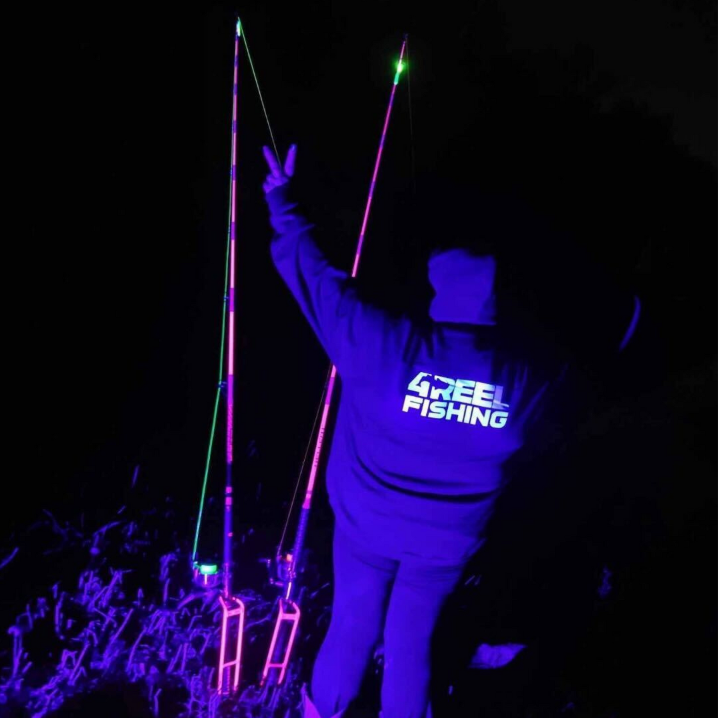 4REEL Fishing Black Hoodie