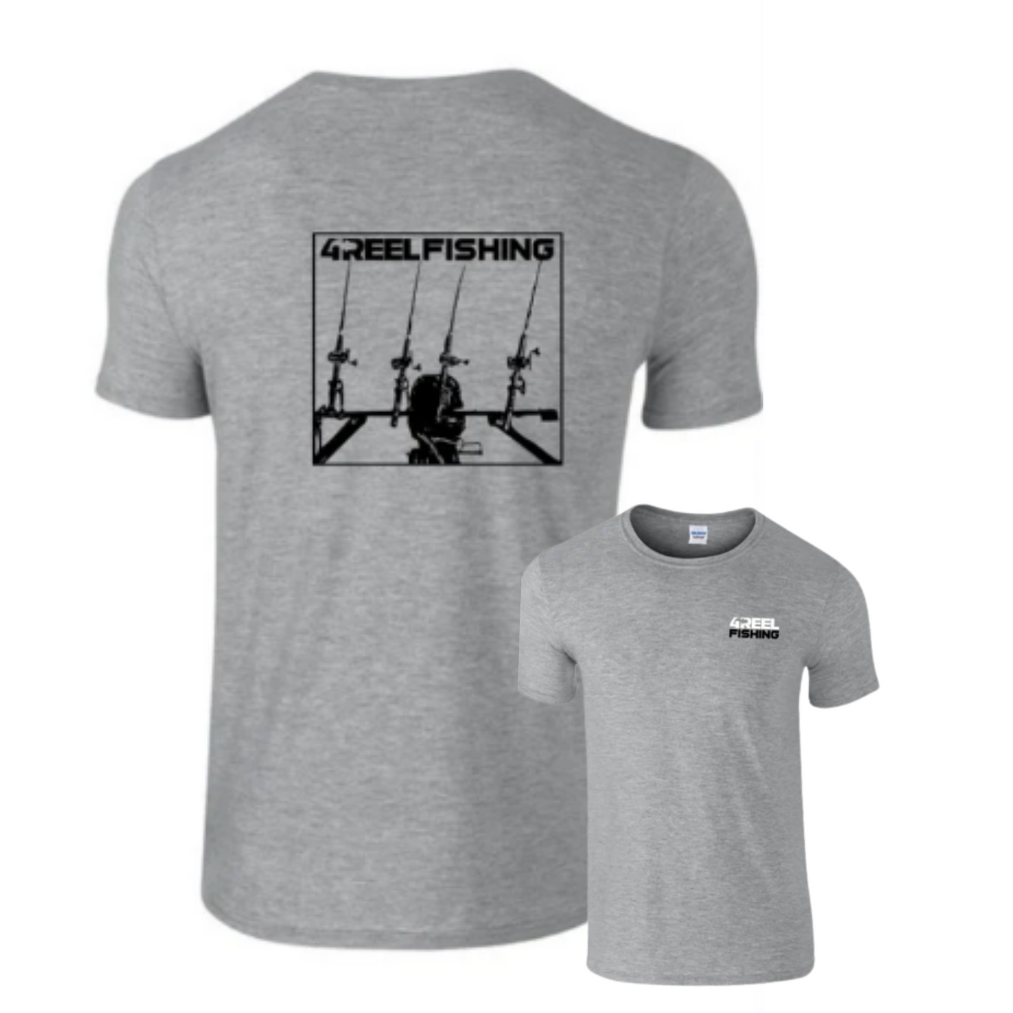 4REEL Fishing Sport Grey T-Shirt