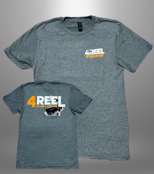 4REEL Charcoal/Orange T-Shirt