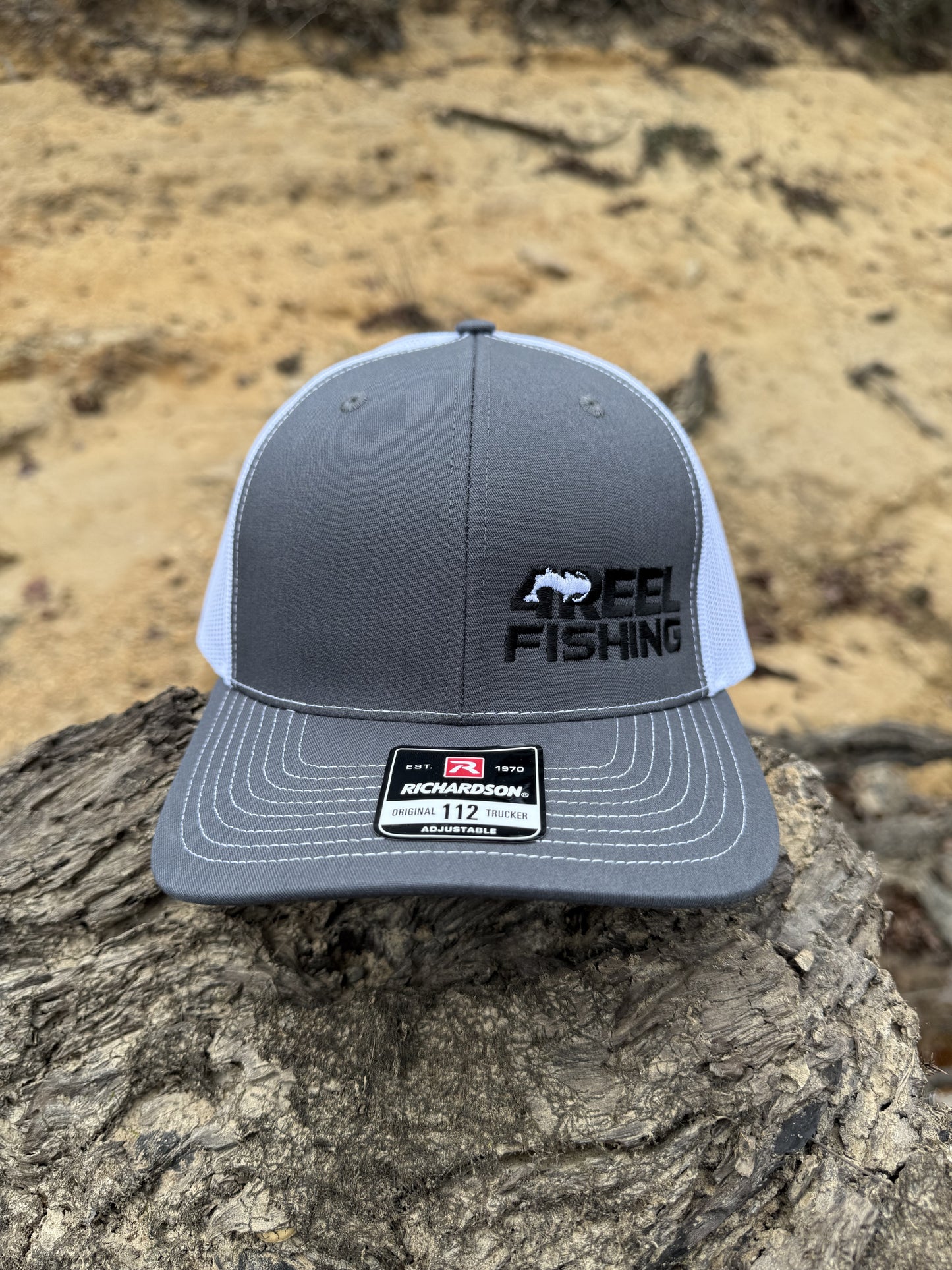 4REEL Grey & White Mesh Snapback