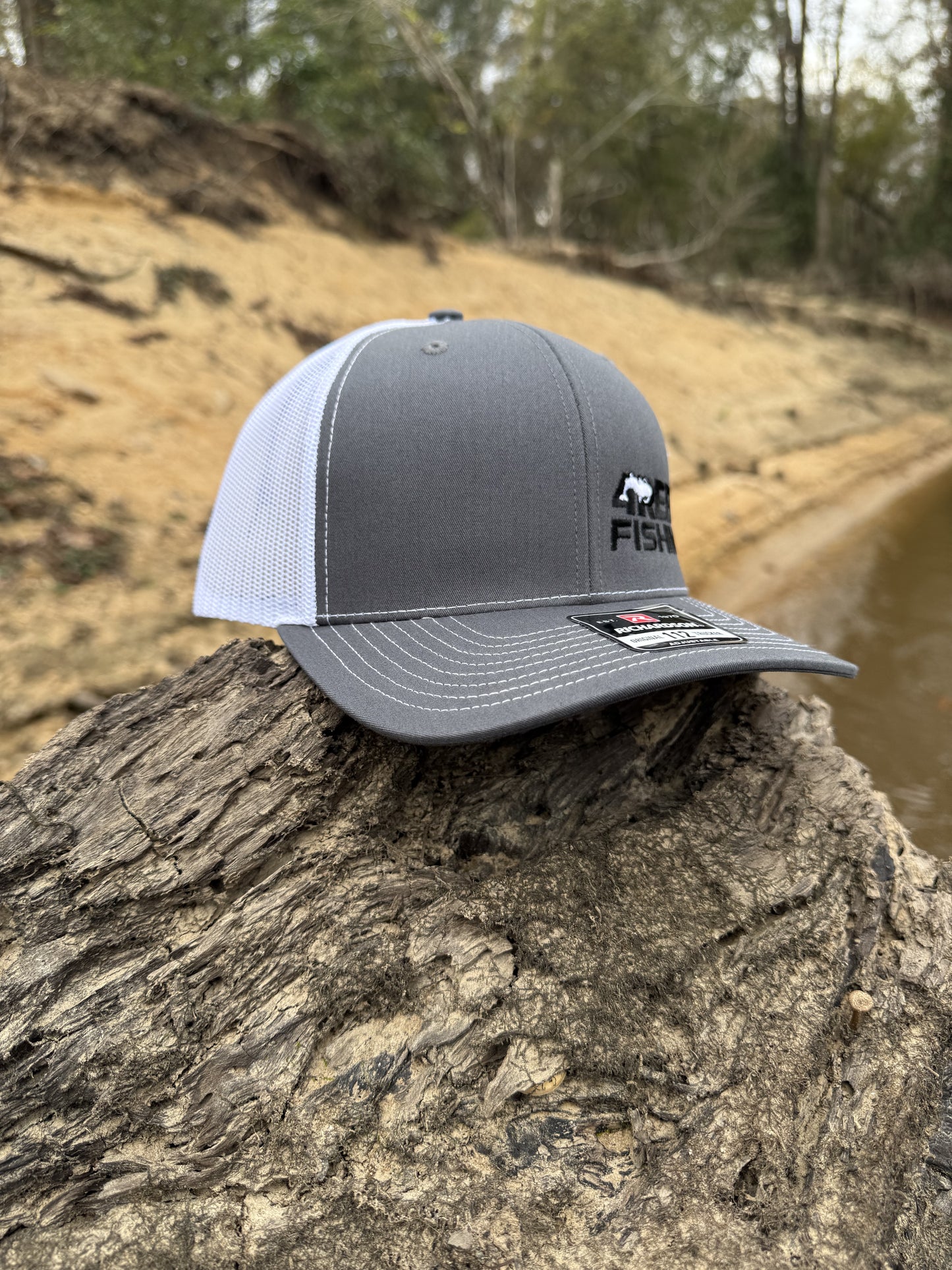 4REEL Grey & White Mesh Snapback