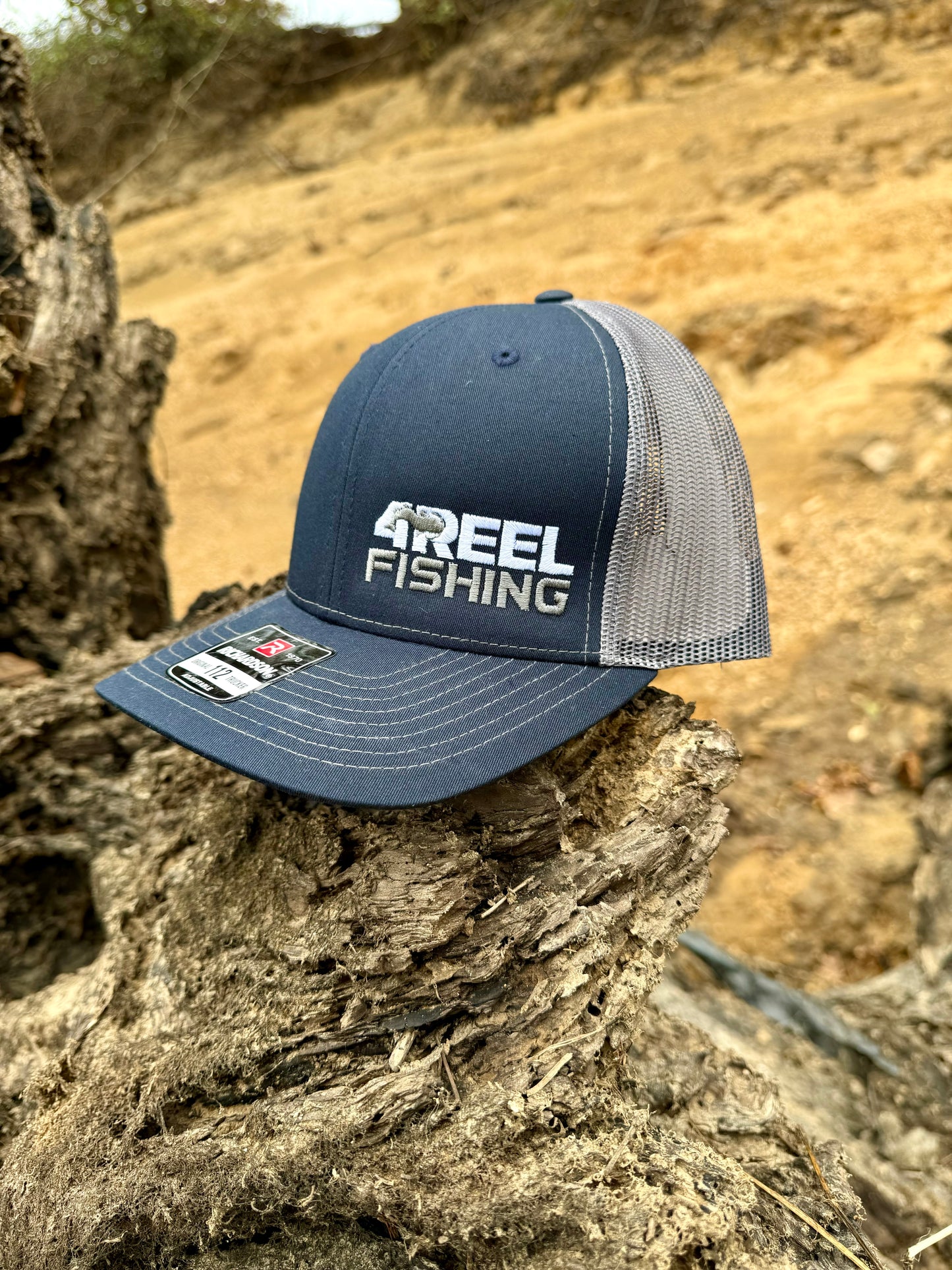 4REEL Navy & Charcoal Mesh Snapback