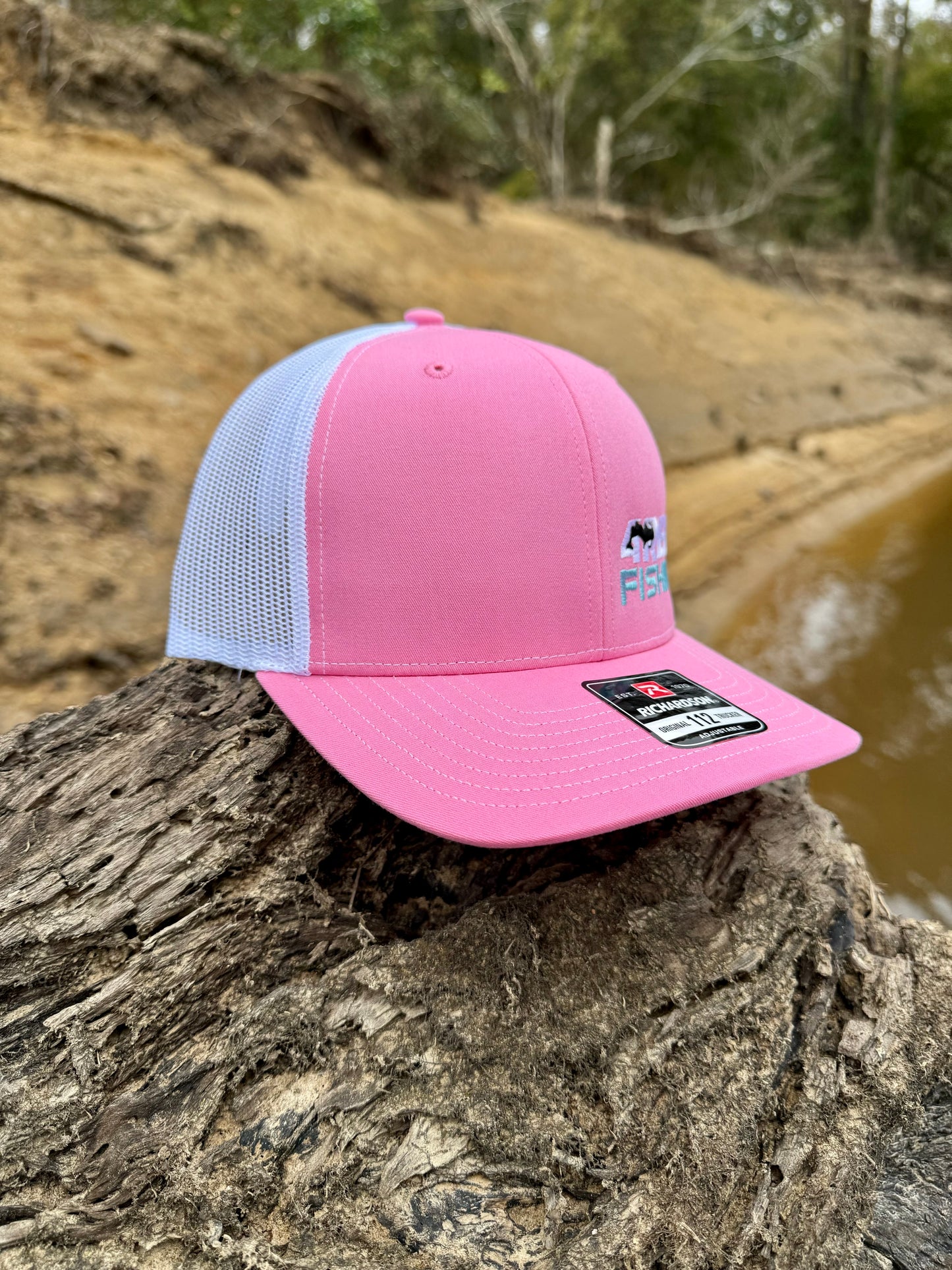 4REEL Pink & White Mesh Snapback