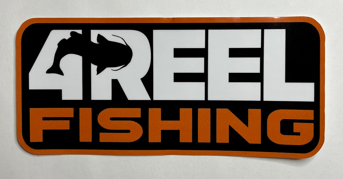 4REEL Orange Decal 2.75"x6"