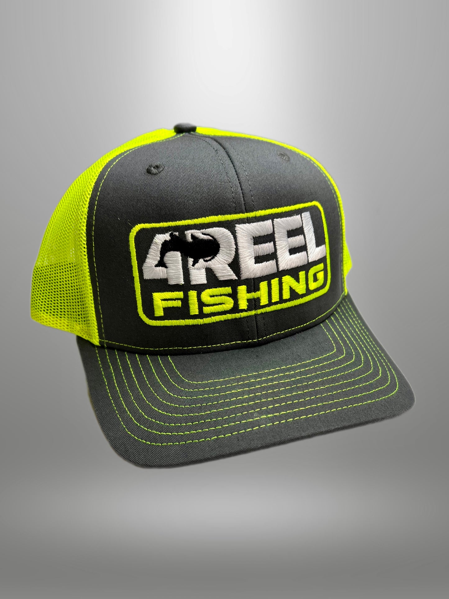 4REEL Charcoal/Yellow Snapback