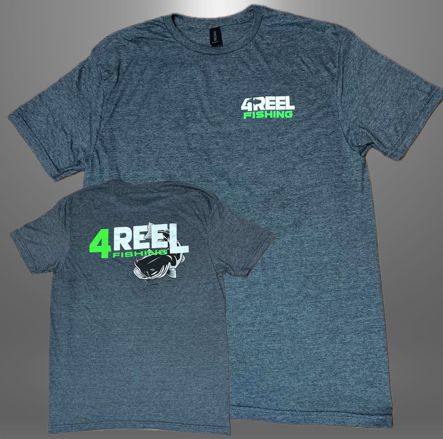 Charcoal/Green 4REEL Fishing T-Shirt