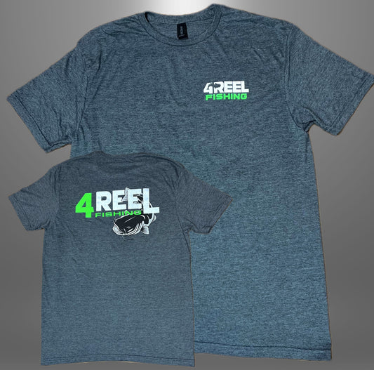 Charcoal/Green 4REEL Fishing T-Shirt