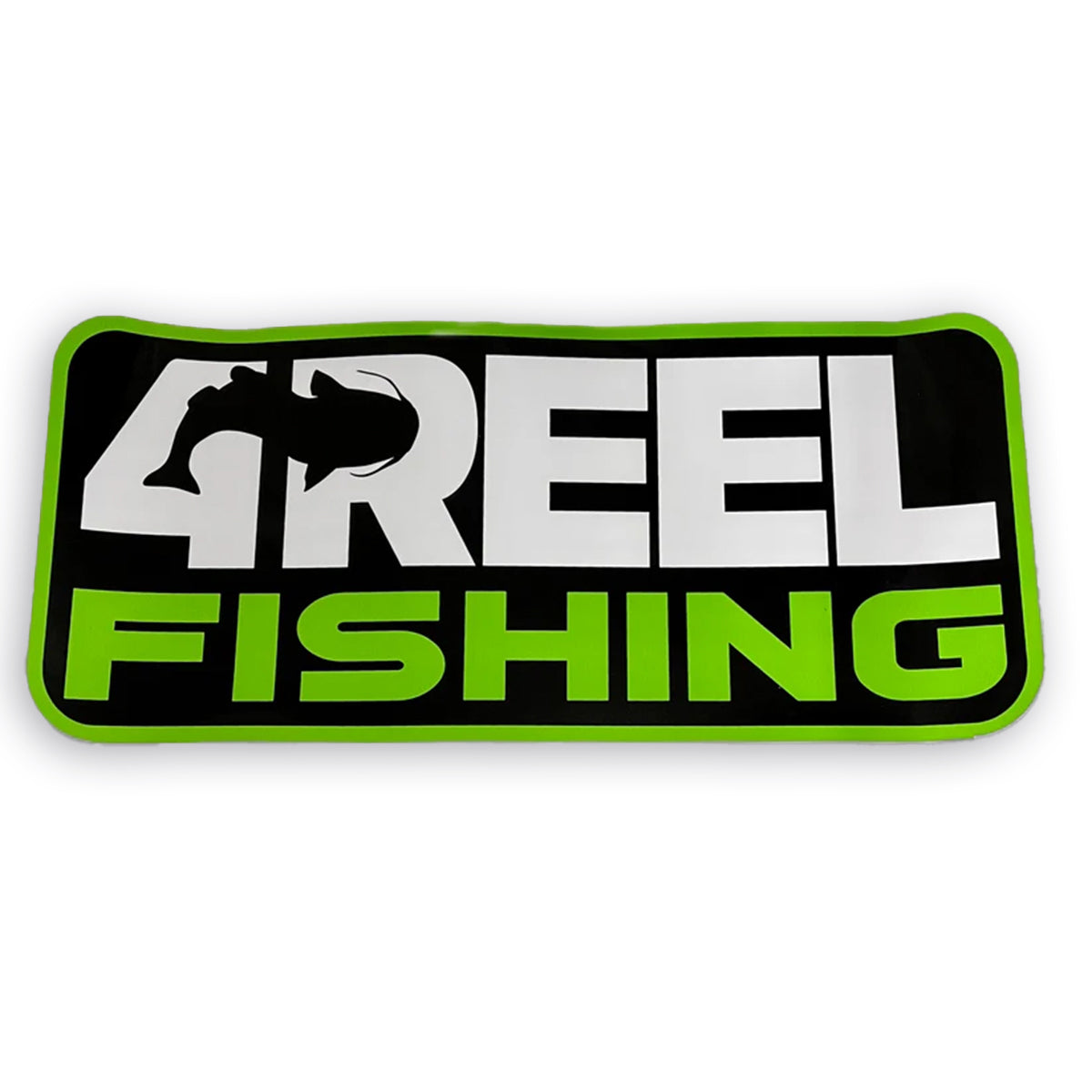 4REEL (LARGE) Green Decal 6.75"x14.75"