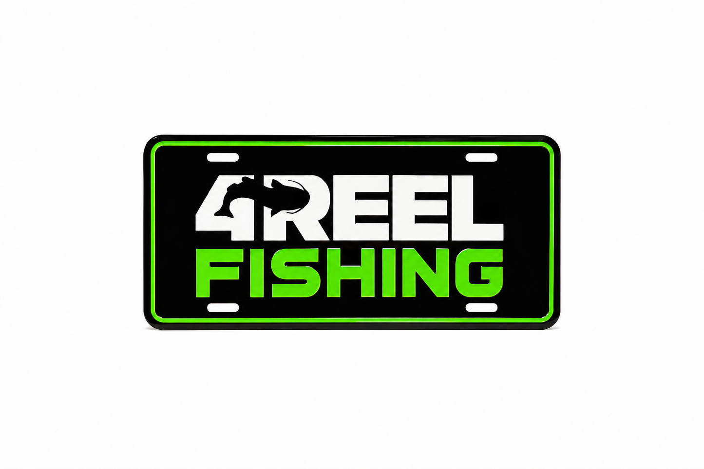 4REEL Embossed Aluminum License Plate