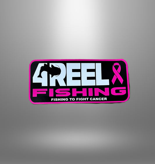 4REEL Fishing Breast Cancer Awareness Decal