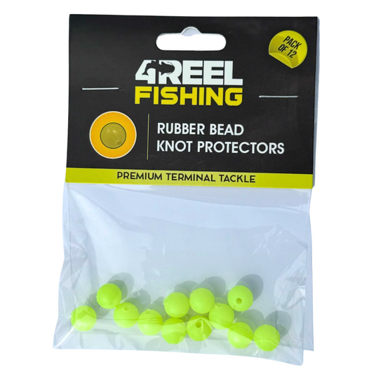 4REEL Rubber Bead Knot Protectors - Yellow (Pack of 12)