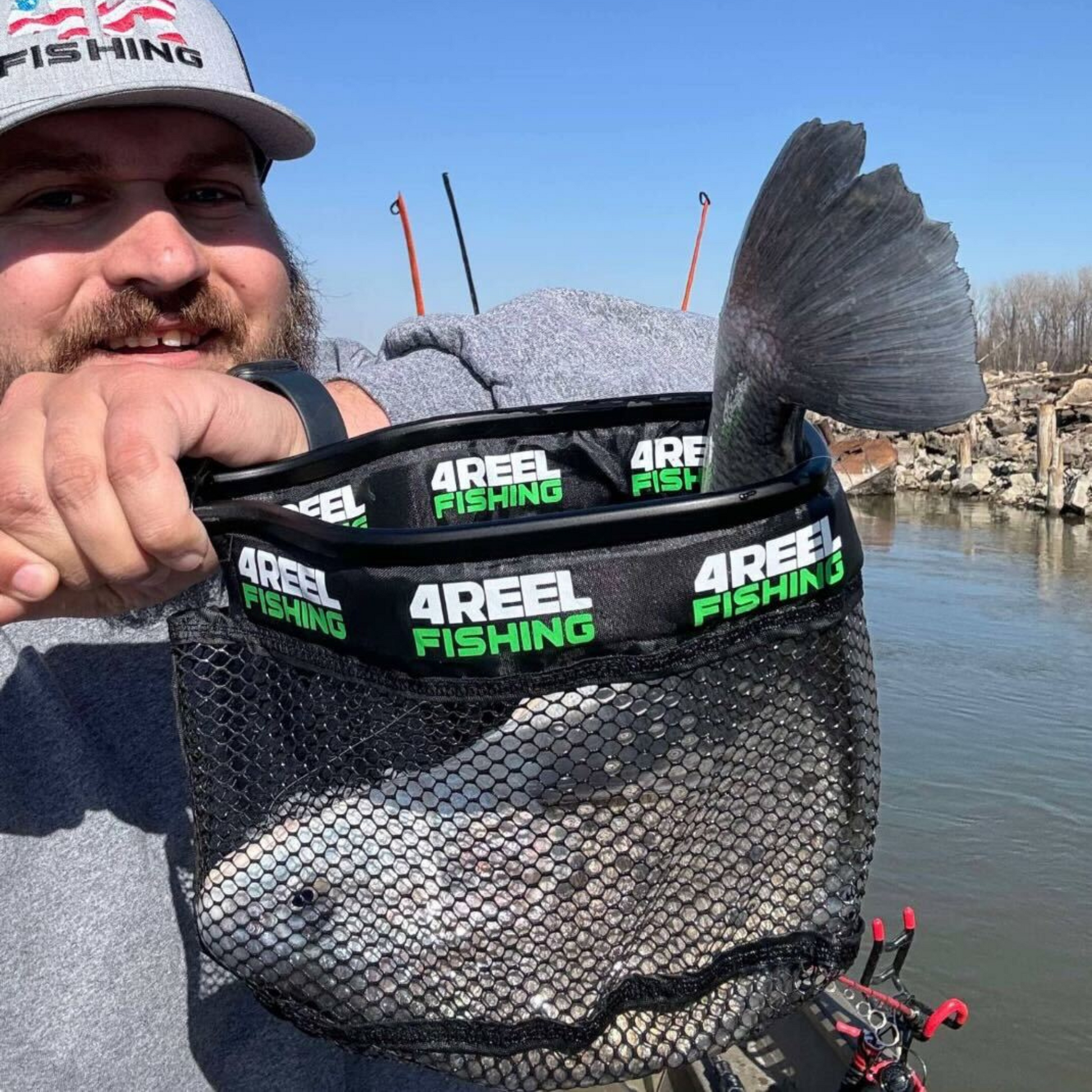 4REEL Bait Net - Aluminum & Collapsible (Size Large) 4REEL Fishing 4REEL Bait Net - Aluminum & Collapsible (Size Large) 4REEL Fishing