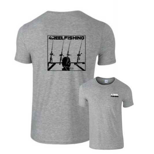 4REEL Fishing Sport Grey T-Shirt