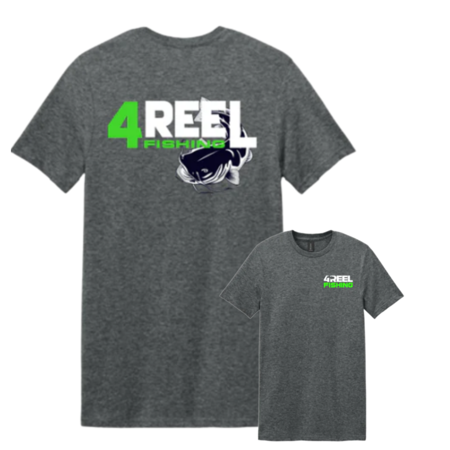 4REEL Fishing Dark Heather Grey T-Shirt