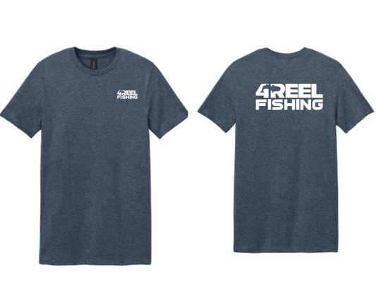 4REEL Fishing Heather Navy T-Shirt