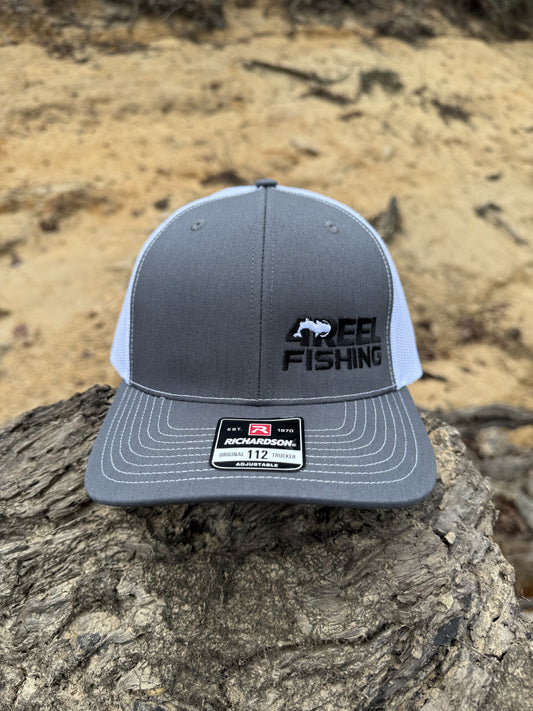 4REEL Grey & White Mesh Snapback