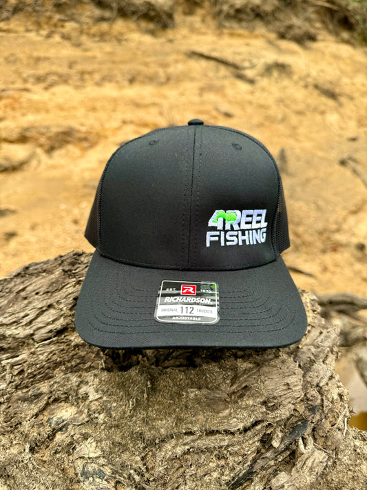 4REEL Black & Black Mesh Snapback