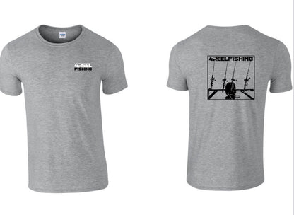 4REEL Fishing Sport Grey T-Shirt