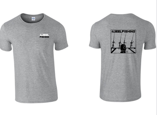 4REEL Fishing Sport Grey T-Shirt
