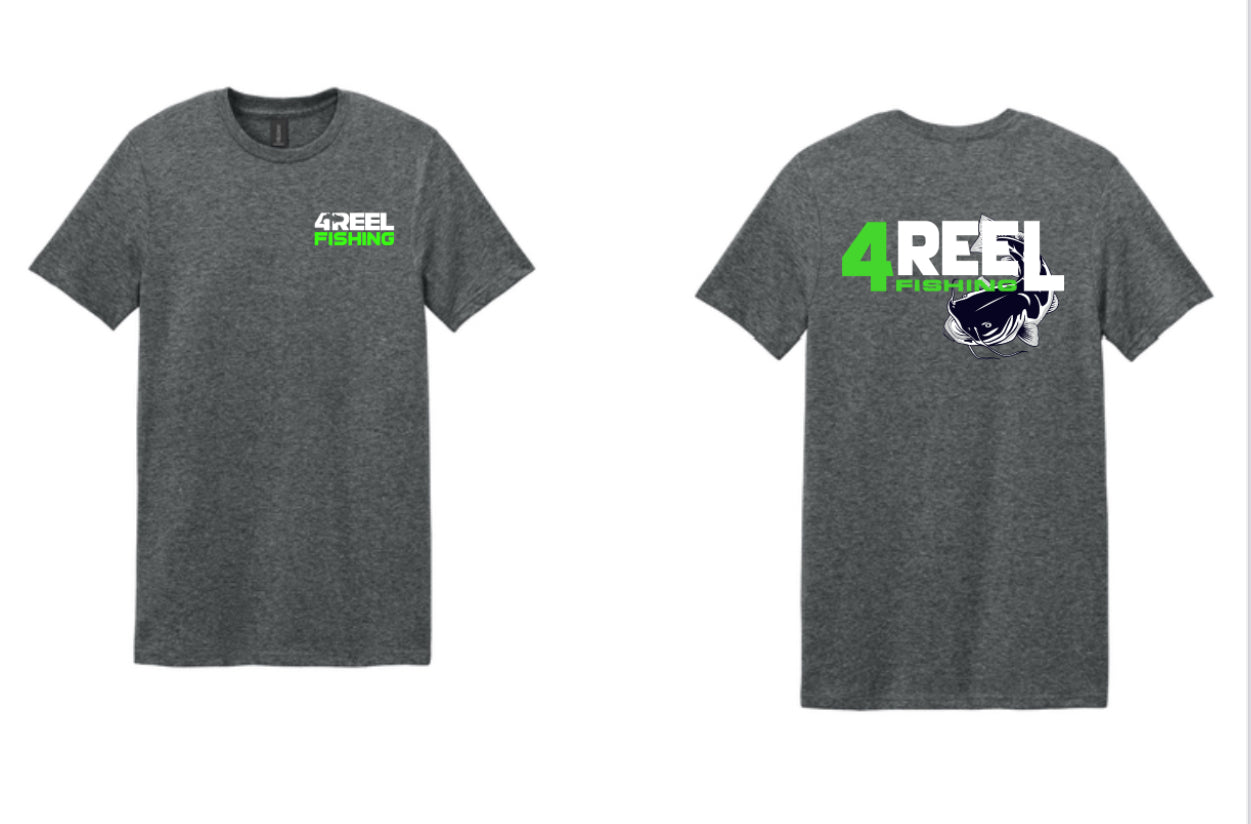 4REEL Fishing Dark Heather Grey T-Shirt
