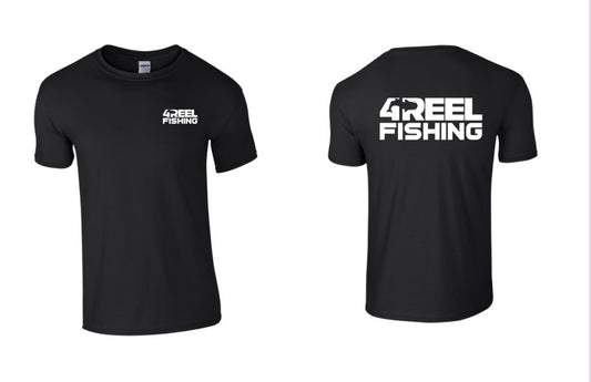 4REEL Fishing Black T-Shirt