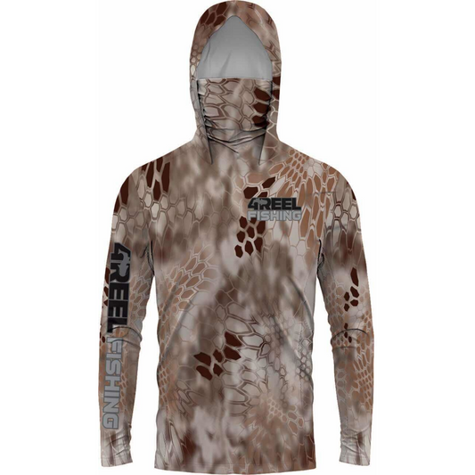 4REEL Performance Hooded Shirt UPF50+ - Sandstorm Kryptek Camo