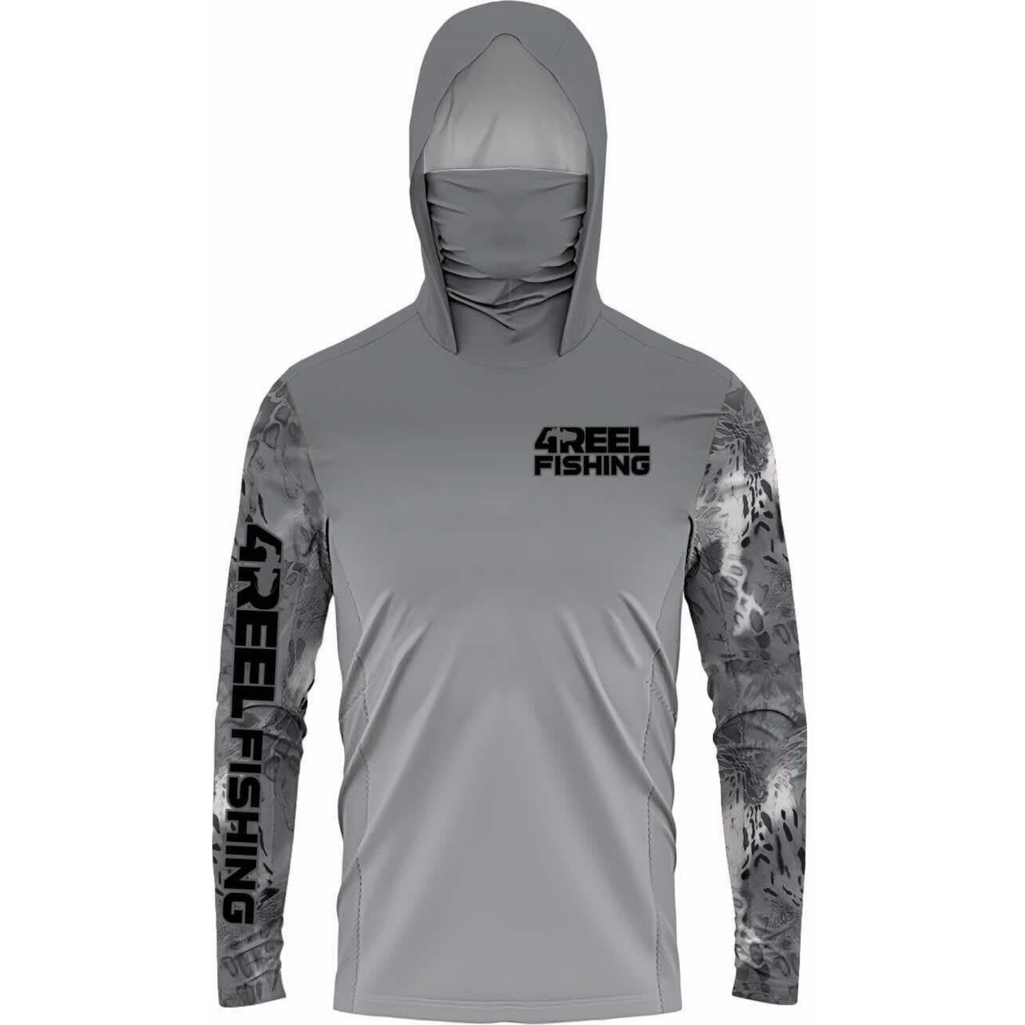 4REEL Performance Hooded Shirt UPF50+ - Stealth Grey