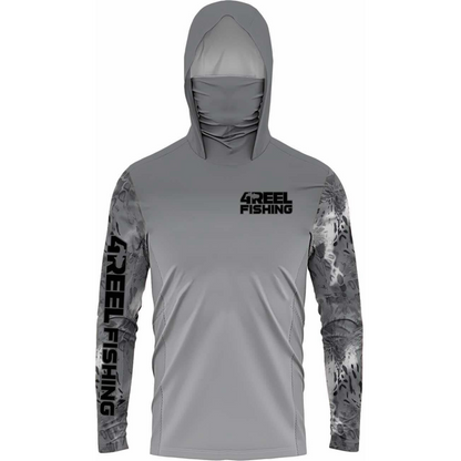 4REEL Performance Hooded Shirt UPF50+ - Stealth Grey