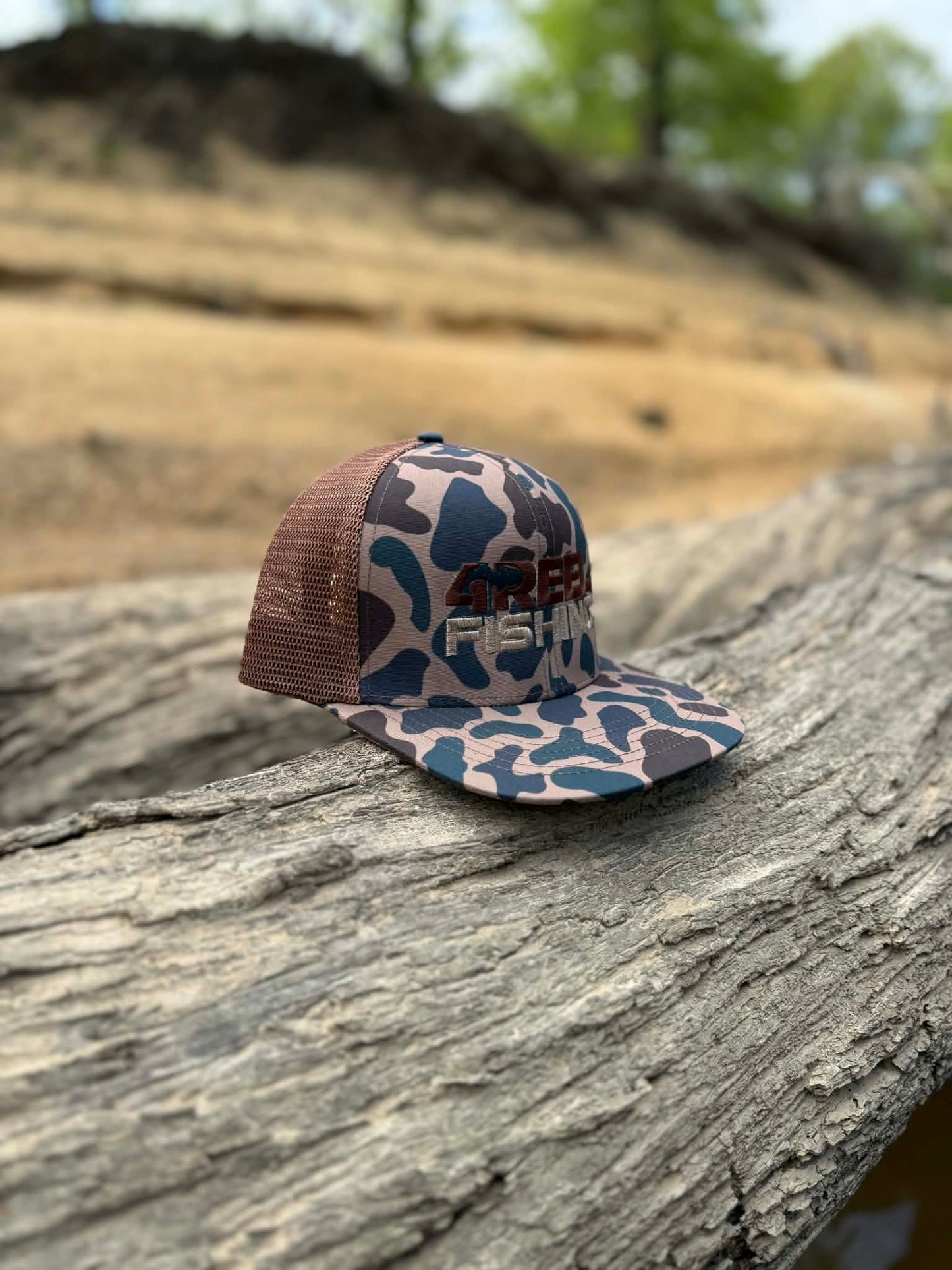 4Reel First Cast Collection Snapback - Camo/Brown