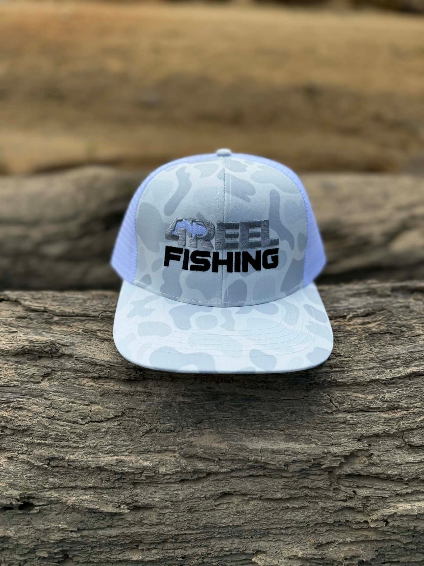 4Reel First Cast Collection Snapback - White/Camo