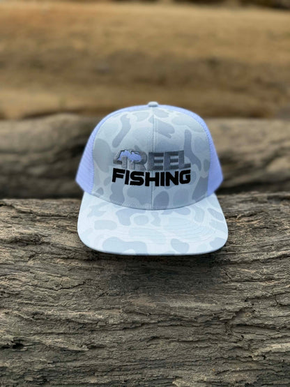 4Reel First Cast Collection Snapback - White/Camo