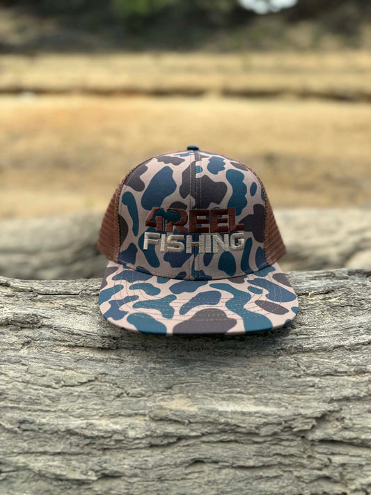 4Reel First Cast Collection Snapback - Camo/Brown