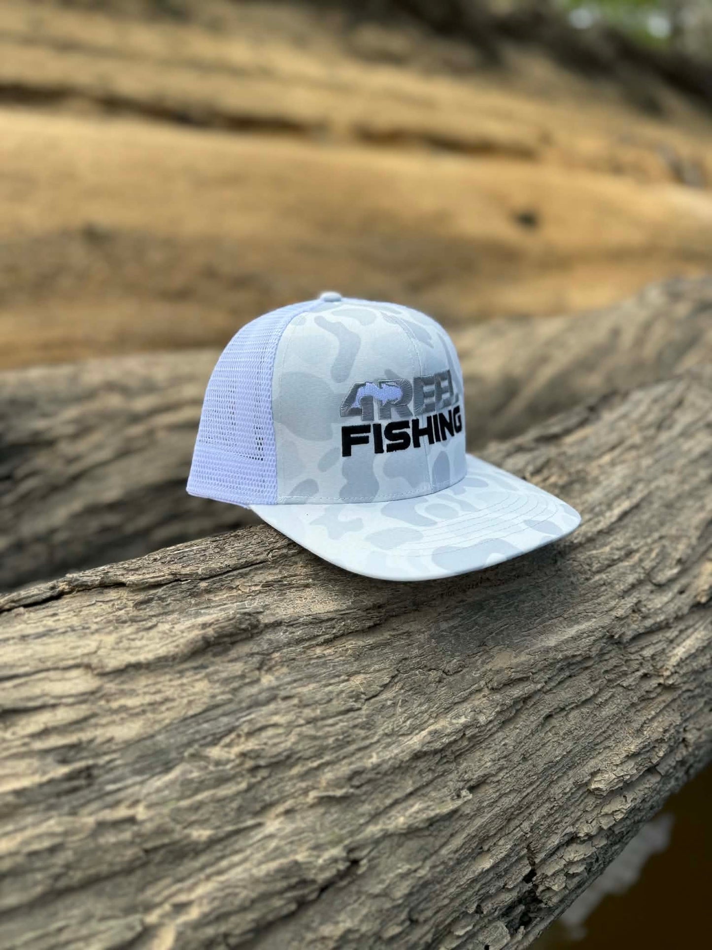 4Reel First Cast Collection Snapback - White/Camo