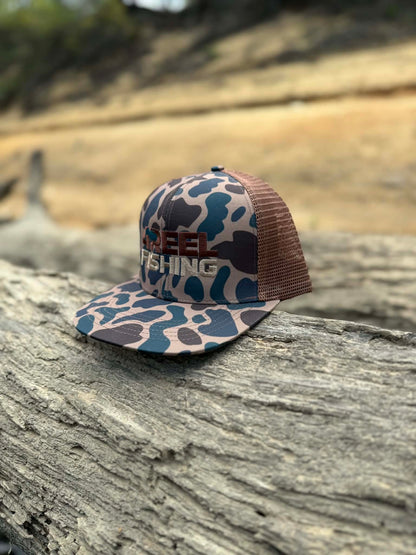 4Reel First Cast Collection Snapback - Camo/Brown