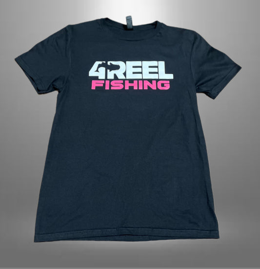 Black/ Pink 4REEL Fishing T-Shirt