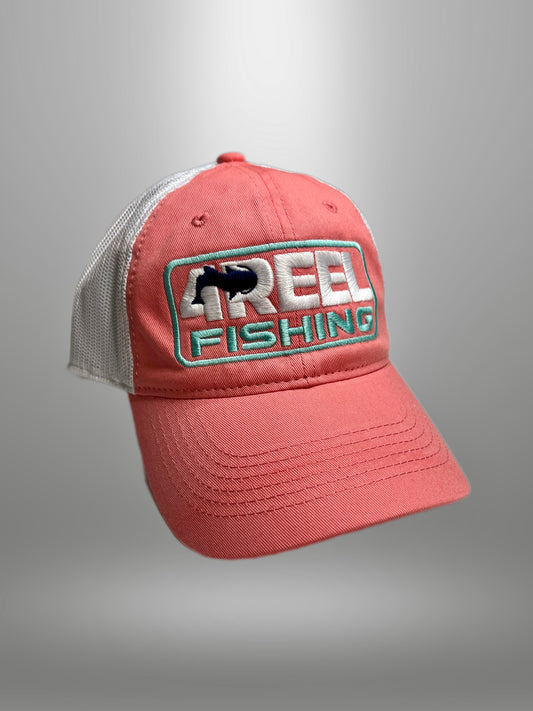 Coral/White 4REEL Hat