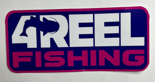 4REEL Pink Decal 2.75"x6"